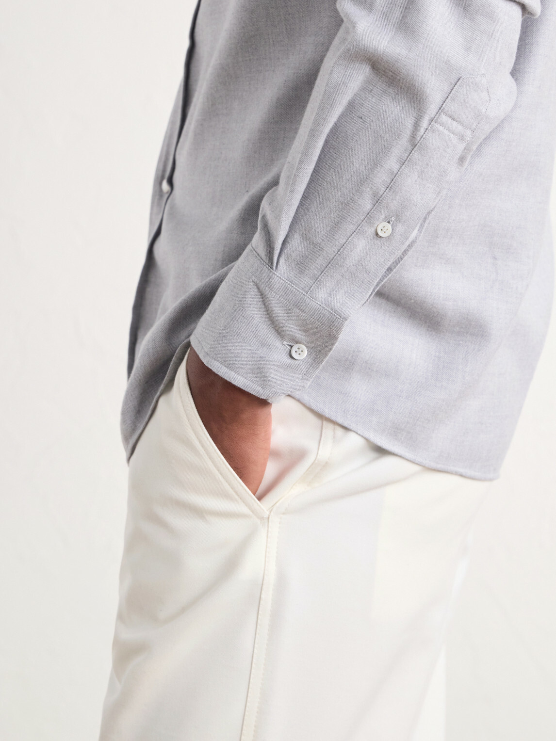 Brunello Cucinelli - Cotton-Flannel Western Shirt - Gray