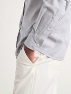 Brunello Cucinelli - Cotton-Flannel Western Shirt - Gray