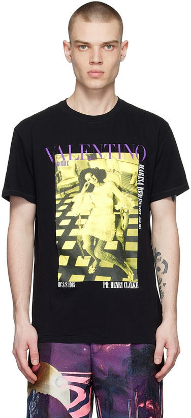Photo: Valentino Black Cotton T-Shirt