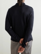 Barena - Pevaron Ribbed Linen and Cotton-Blend Polo Shirt - Blue