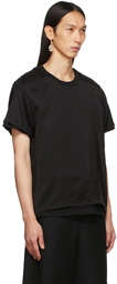 Comme des Garçons Homme Plus Black Two-Layer T-Shirt