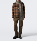 Moncler Wool-blend tweed scarf