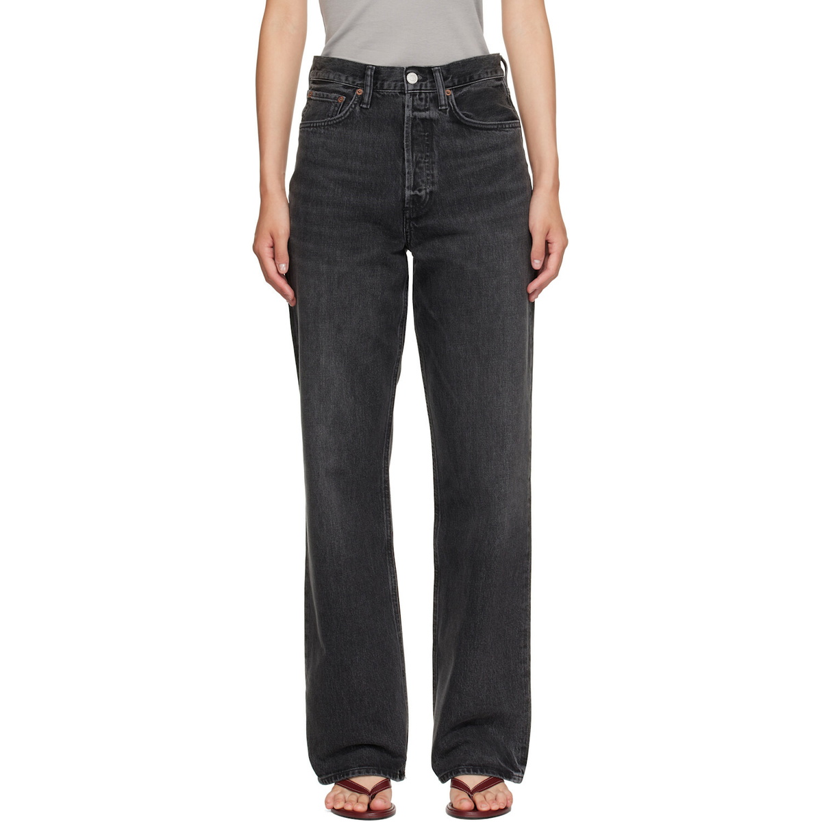 AGOLDE Black Vintage Loose Jeans