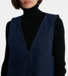 Frame Pinafore denim minidress