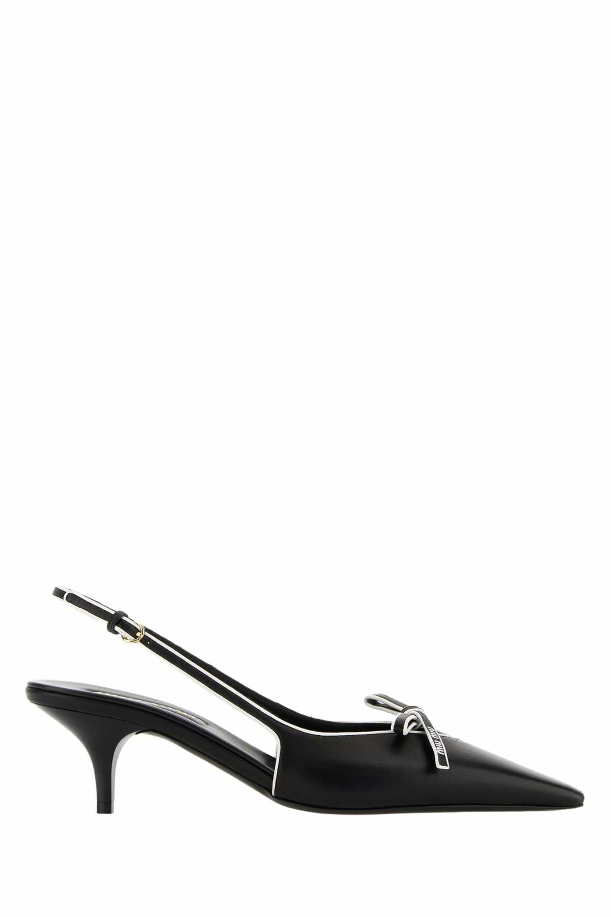 miu miu スパイク付きヒール 黒 リボン　スタッズ miu miu スパイク付きヒール 黒 リボンスタッズ