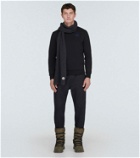Moncler Wool and cashmere cable-knit scarf