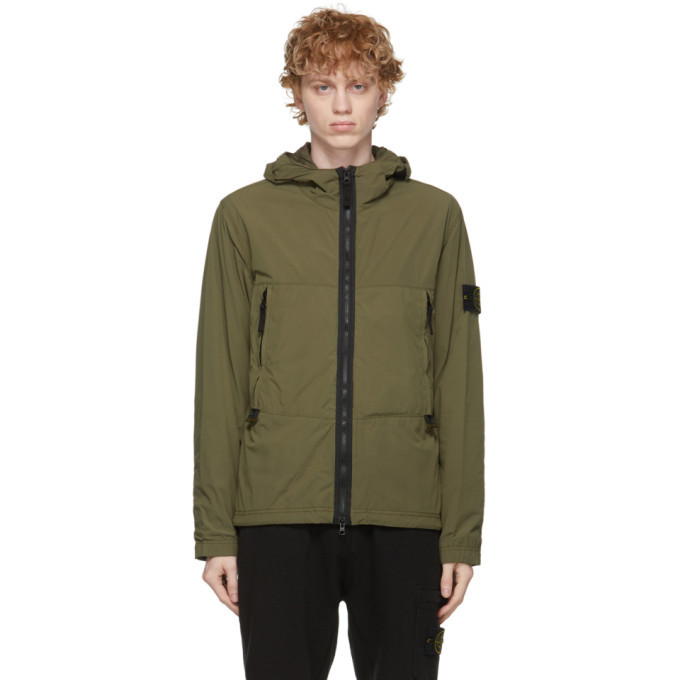 Photo: Stone Island Khaki Nylon-TC Skin Touch Jacket