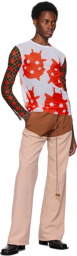 ANDREJ GRONAU SSENSE Exclusive Red & White Long Sleeve T-Shirt