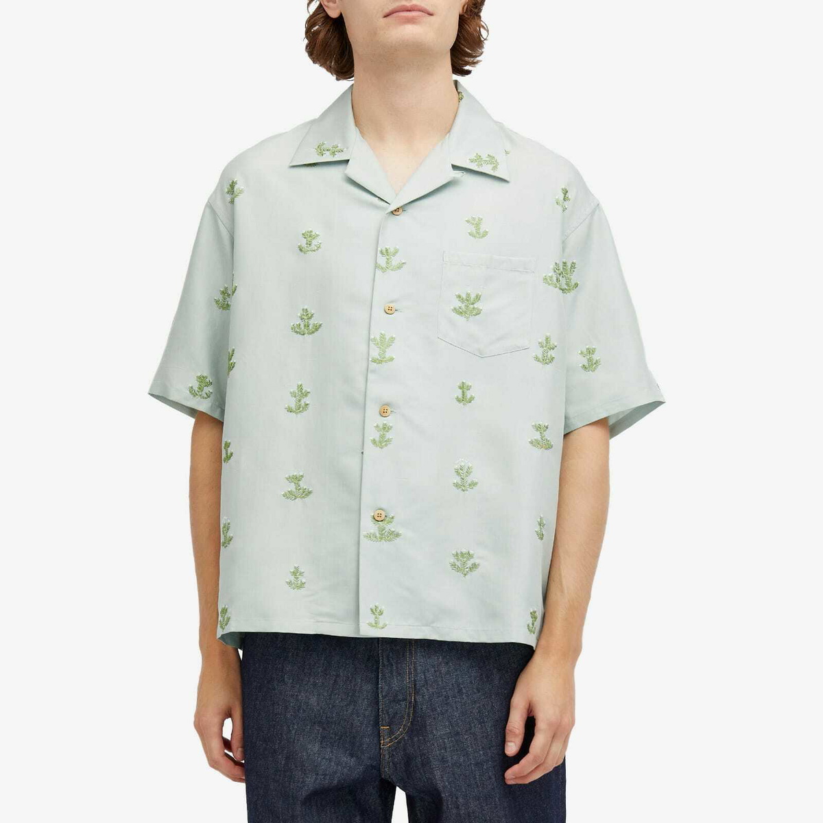 日本製 visvim CROSBY SHIRT S/S (SILK)M シルク｜トップス