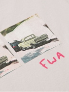 FRIENDS WITH ANIMALS - Printed Cotton-Jersey T-Shirt - Neutrals