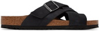 Birkenstock Black Lugano Sandals