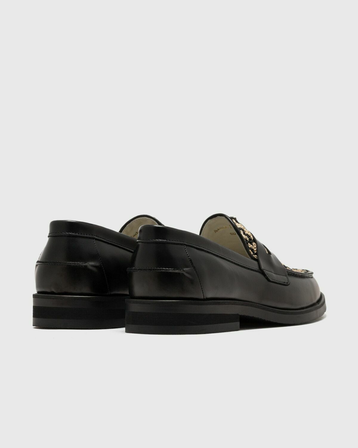 Duke & Dexter WILDE BOMBAY RATTAN LOAFER Black Mens Casual Shoe
