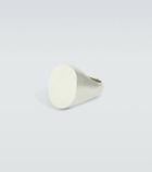 Maison Margiela - Logo-engraved oval silver ring