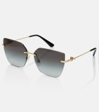 Dolce&Gabbana DG Flip cat-eye sunglasses
