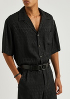 Valentino Vlogo Leather Belt Black
