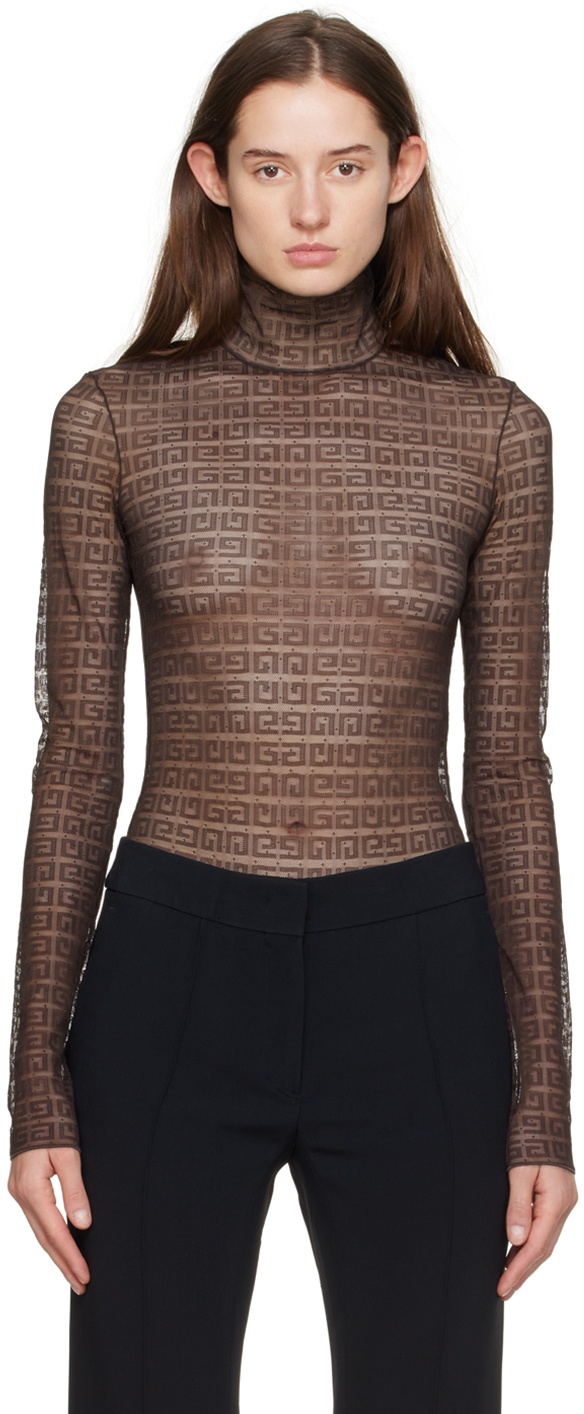 Givenchy Brown 4G Bodysuit Givenchy