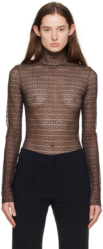 Photo: Givenchy Brown 4G Bodysuit