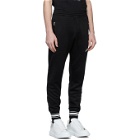 Alexander McQueen Black Embroidered Logo Lounge Pants