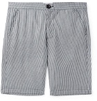 Oliver Spencer - Striped Organic Cotton Shorts - Navy
