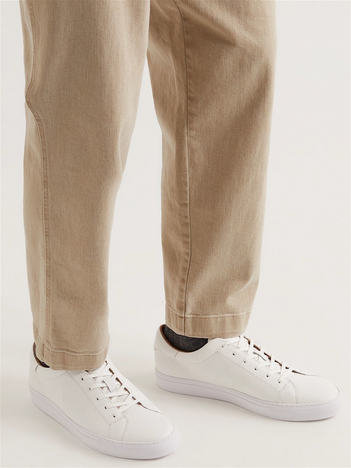 Polo Ralph Lauren - Jermain II Full-Grain Leather Sneakers - White Polo ...