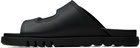 Ferragamo Black Double-Strap Sandals