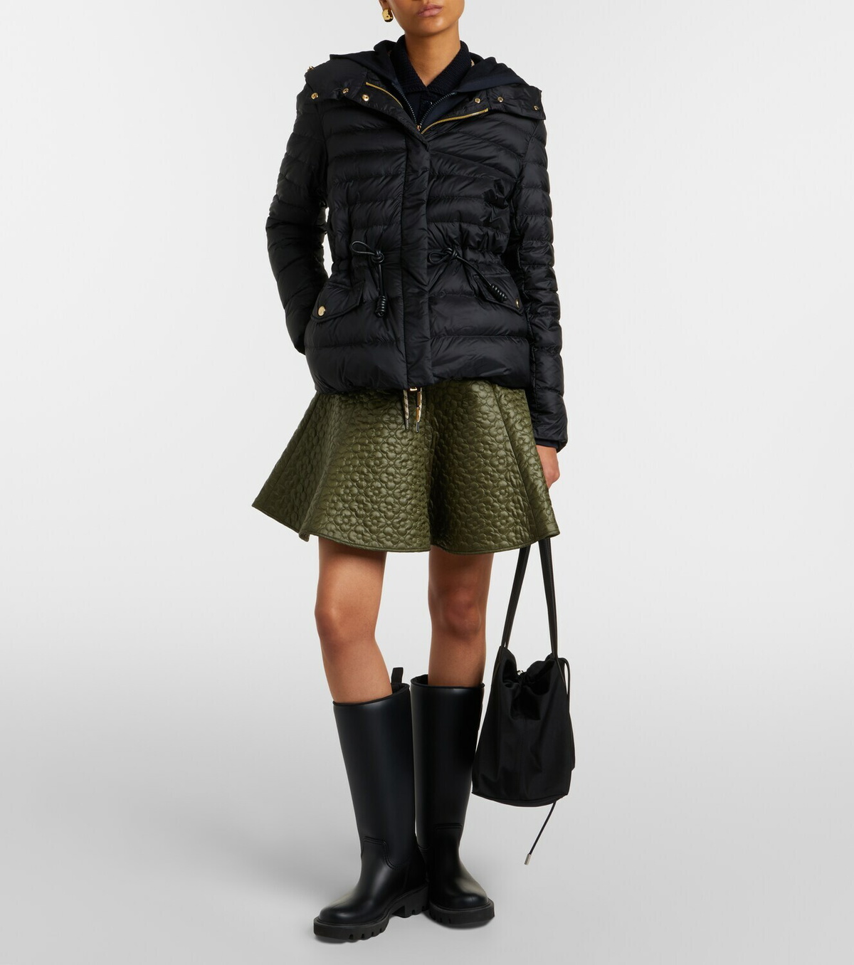 Moncler Raies hooded quilted down jacket