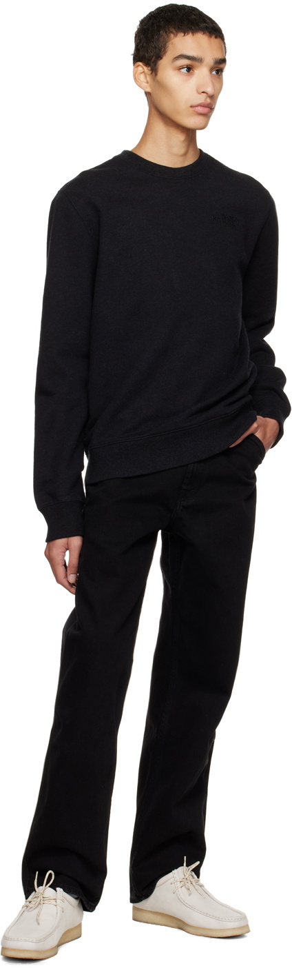 Maison Kitsuné Black 'Rue Richelieu' Sweatshirt Maison Kitsune