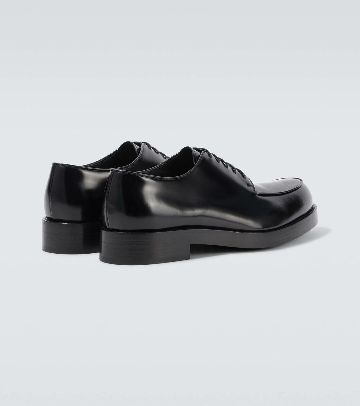 【PRADA】Brushed leather derbies Prada Brushed Leather Derby Shoes | Saks Fifth Avenue