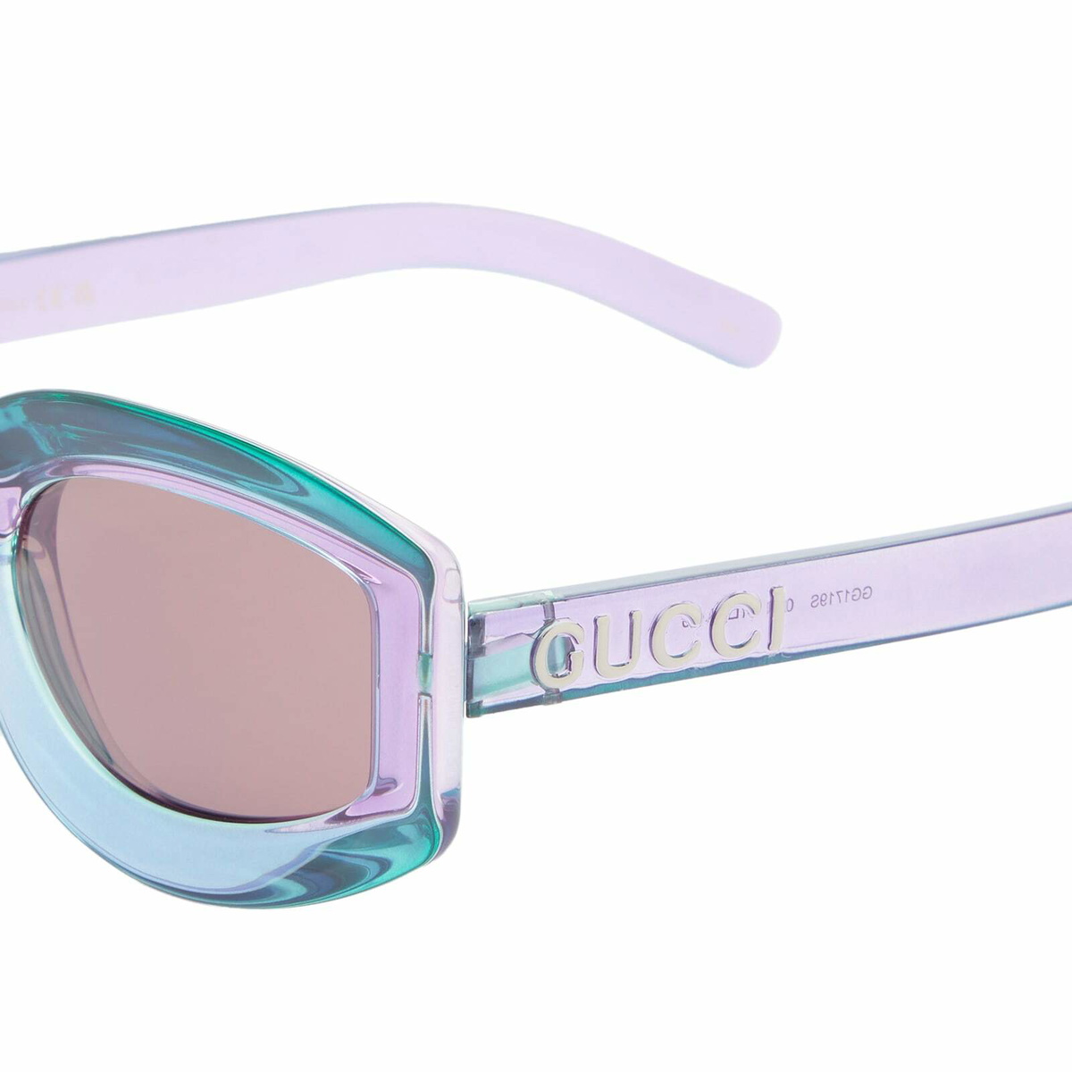 Gucci Women's Sunset Boulevard Sunglasses in Violet/Brown Gucci