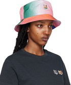 Maison Kitsuné Multicolor Vibrant Fox Head Beach Hat