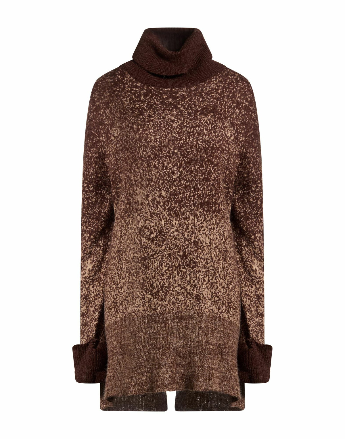 Manila Grace Womens Turtleneck in Brown