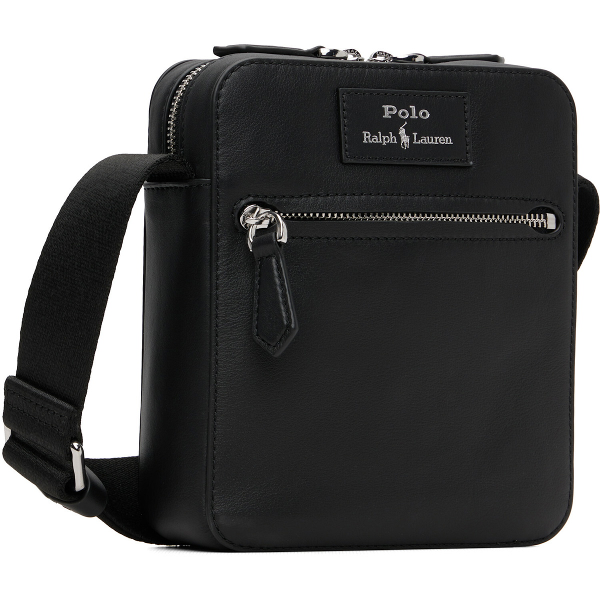 Polo Ralph Lauren Black Leather Crossbody Bag