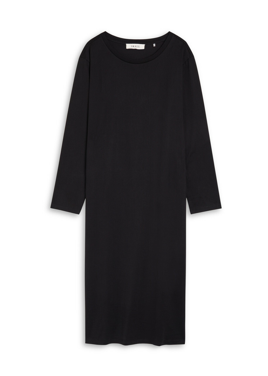 Skall Studio Louis Cotton Midi Dress Black
