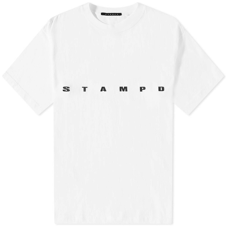 Photo: STAMPD Men's Strike Logo Relaxed T-Shirt in White