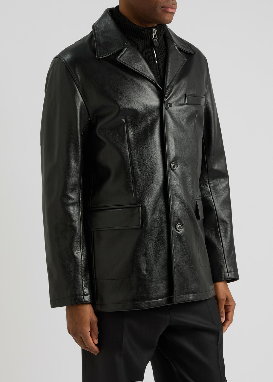 Our Legacy Alley Leather Jacket Black Our Legacy