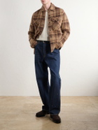 RRL - Checked Jacquard-Knit Wool Jacket - Brown