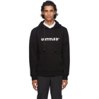 Neil Barrett Black Untitled Hoodie