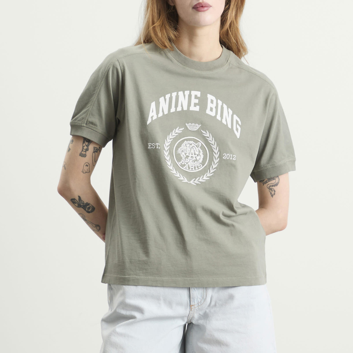 Anine Bing Women's Jaylin T-Shirt in Washed Sage