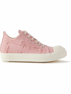 DRKSHDW by Rick Owens - Distressed Gabardine Sneakers - Pink