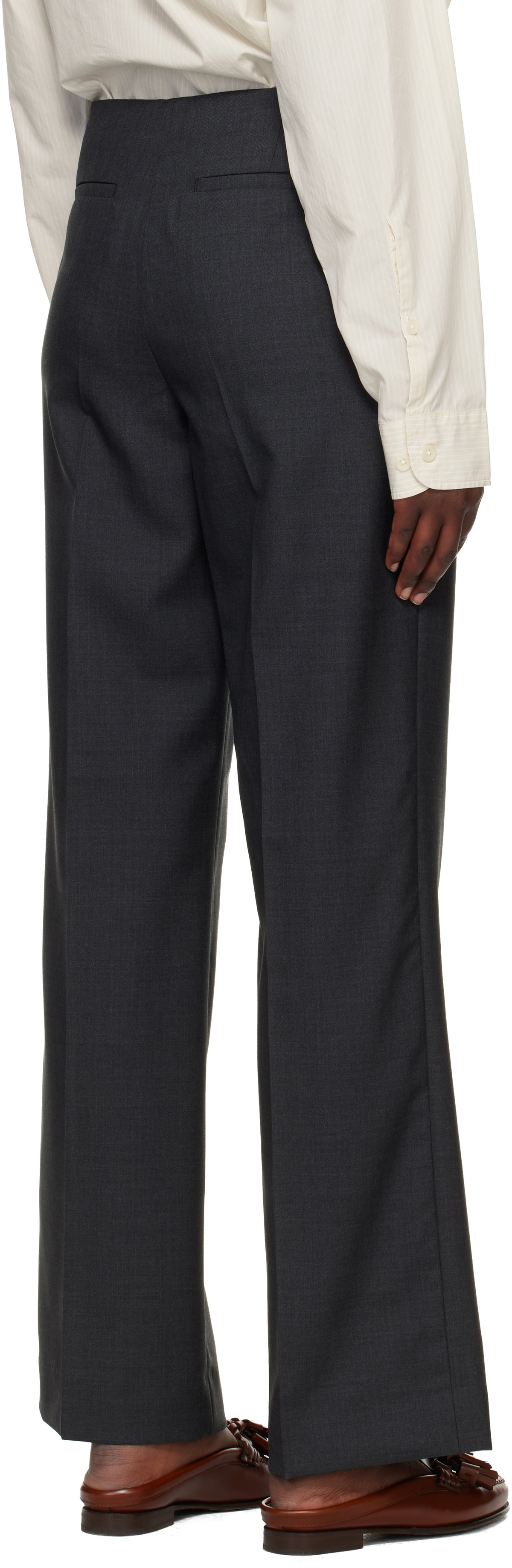 mfpen Gray Taper Trousers