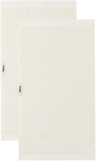 Tekla SSENSE Exclusive Off-White Terry Heavyweight Hand Towel Set