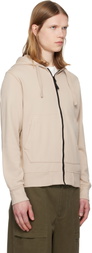 Stone Island Beige 6100061 Organic Cotton Fleece Hoodie