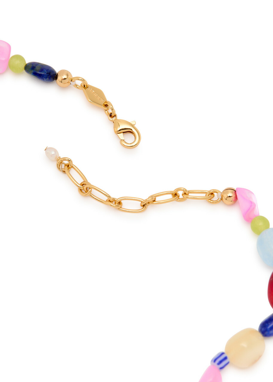 Anni LU Happy Beaded 18kt Gold-plated Necklace - Multicoloured - One Size
