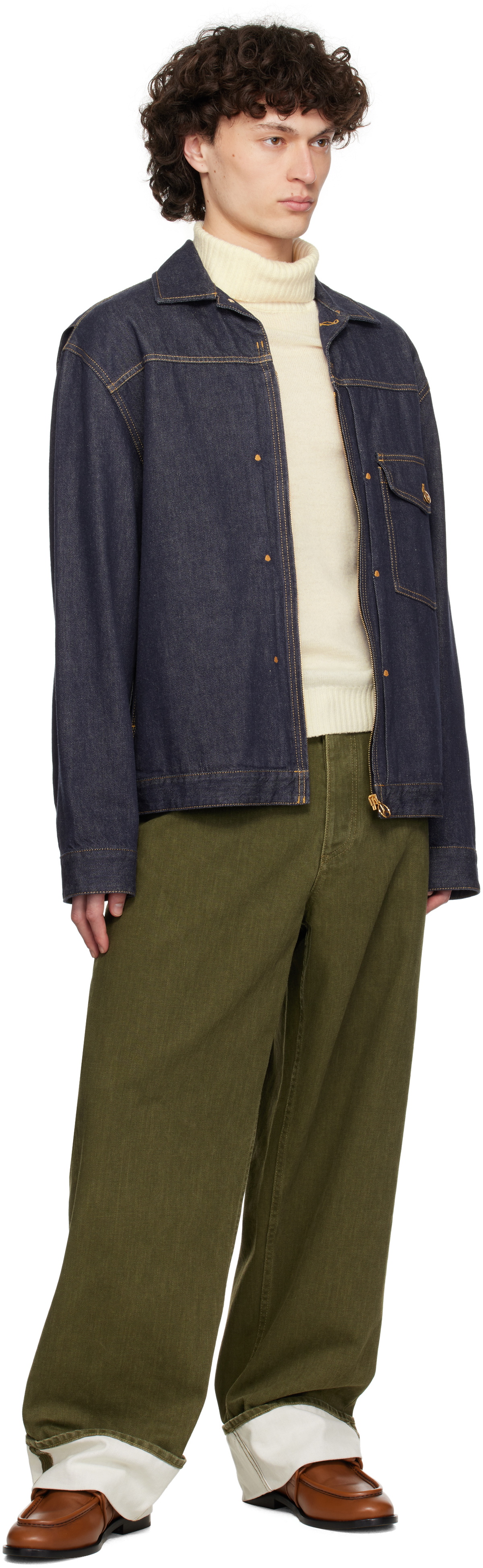 Moncler Genius Mercedes-Benz by NIGO Navy Nepit Denim Jacket