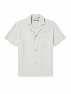 Orlebar Brown - Howell Camp-Collar Cotton-Terry Shirt - Green