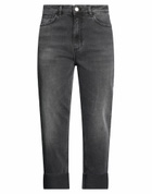 Manila Grace Womens Jeans in Black