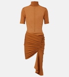 Christopher Esber Fusion ruched minidress