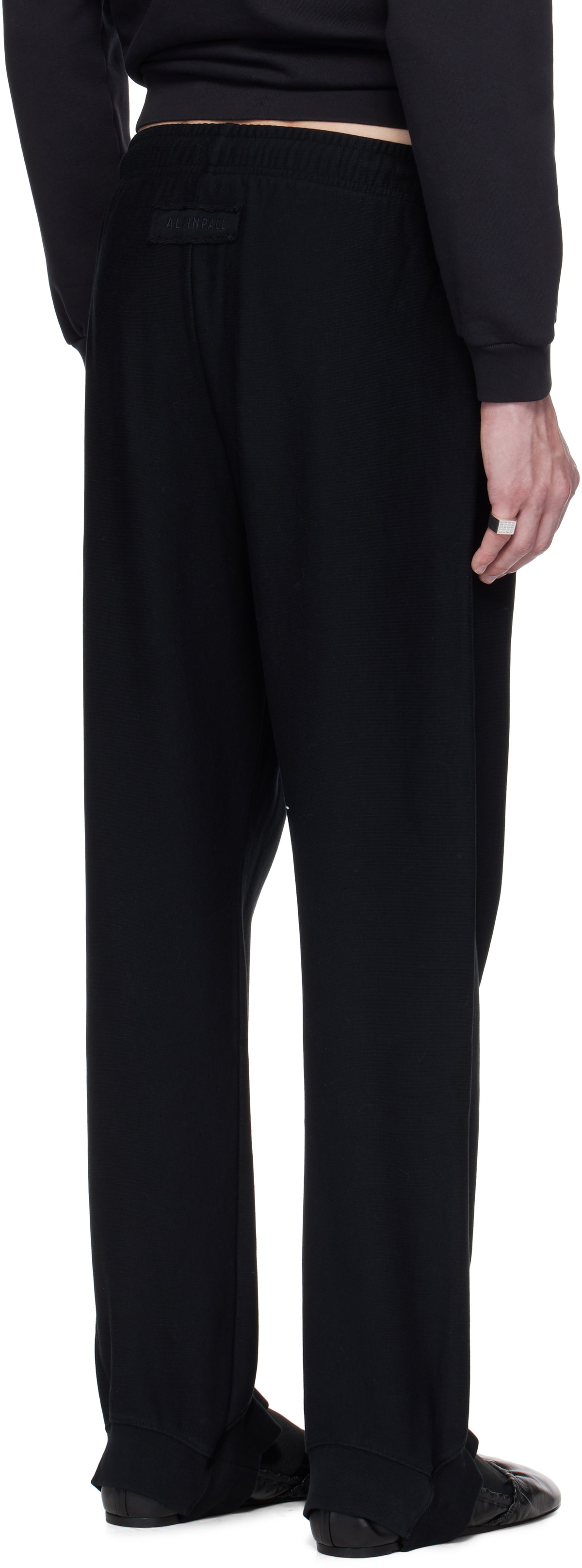 ALAINPAUL Black Fuseau Sweatpants
