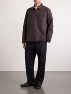 Margaret Howell - Half Zip-Up Cotton Shirt - Brown