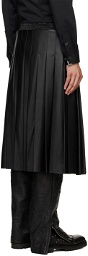 Han Kjobenhavn Black Pleated Faux-Leather Skirt